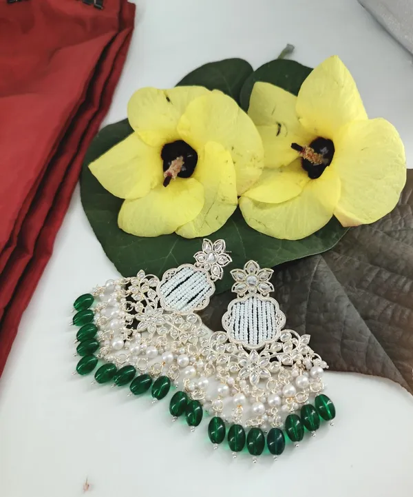 Green_Shreya_Kundan_Earrings_For_Women