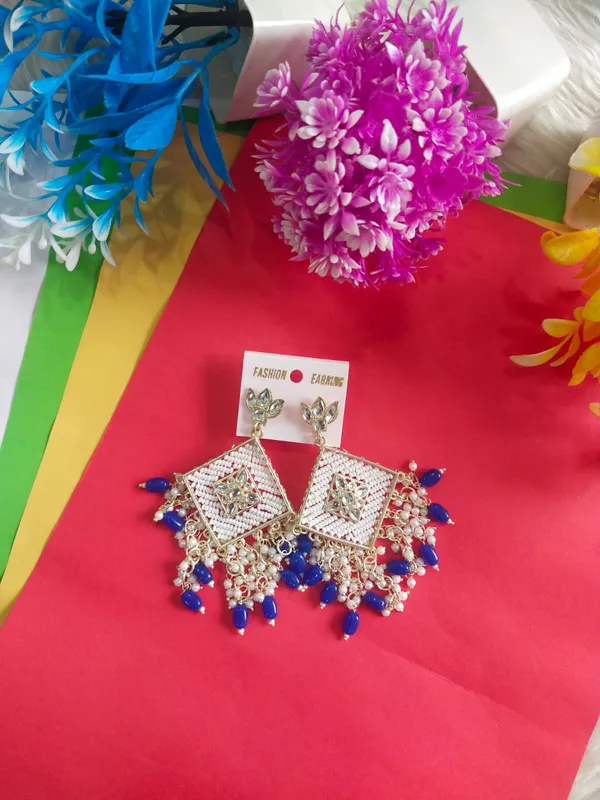 Dark_Blue_Shaan_Kundan_Moti_Earrings_For_Women