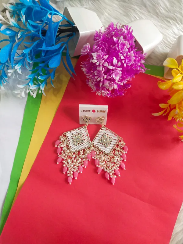 Pink_Shaan_Kundan_Moti_Earrings_For_Women