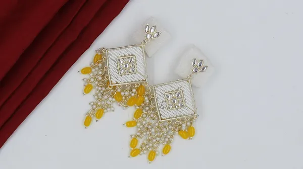 Yellow_Shaan_Kundan_Moti_Earrings_For_Women