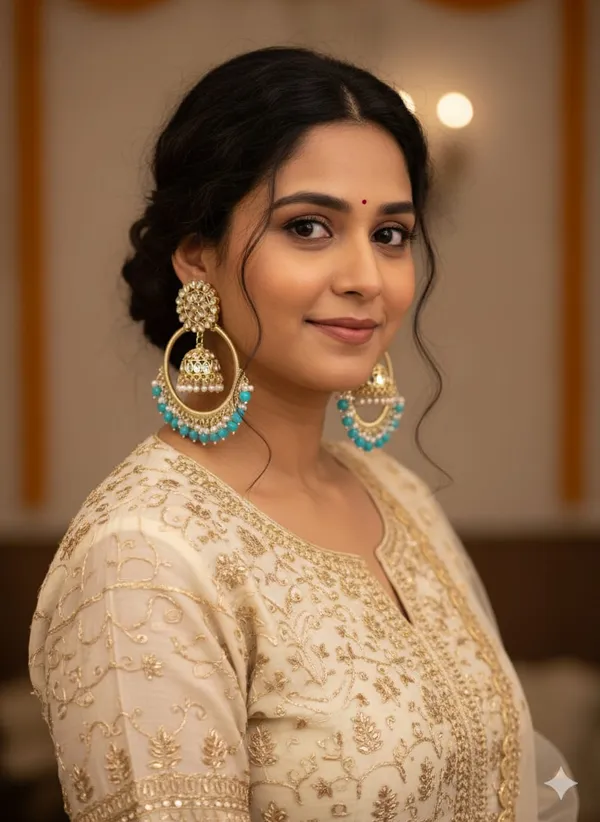 Shaheen_Luxurious_Kundan_Layered__Blue__Chandbalis