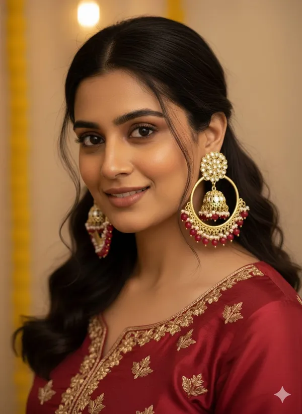 Shaheen_Luxurious_Kundan_Layered_Chandbalis