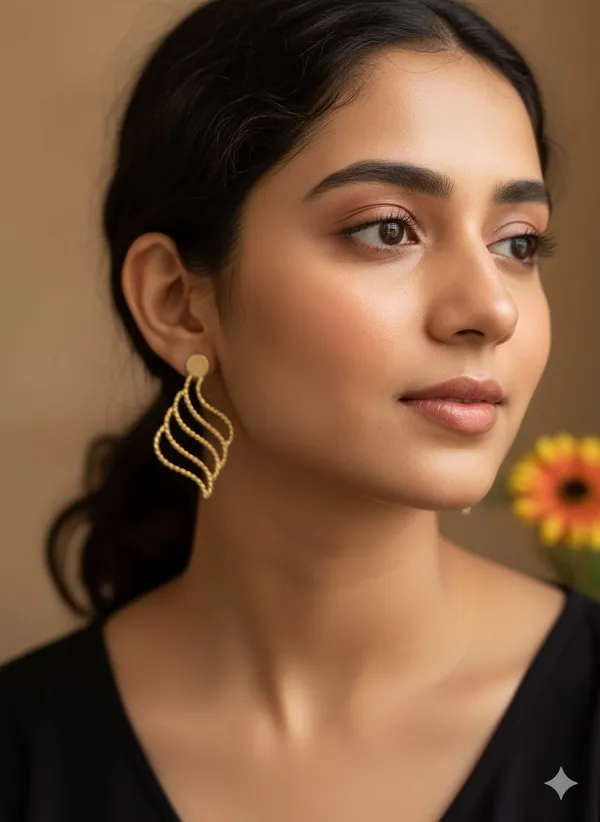 Gold_Platting_-_Twisted_Studs_Handmade_Brass_Earrings_For_Women