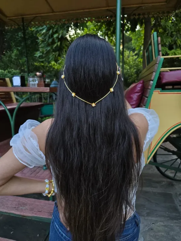 Classic_Hair_Brass_Crown_-_Flower_with_Pearl_-_Tiara