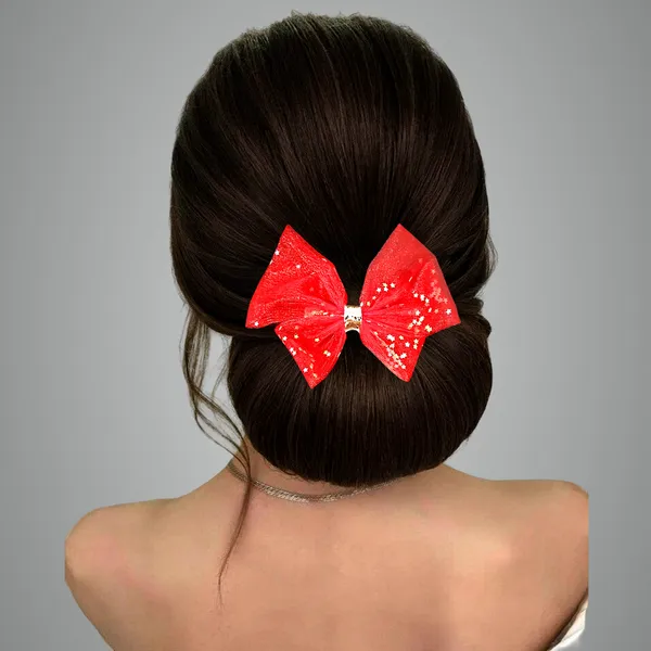 Chic_Net_Fabric_Hair_Bow