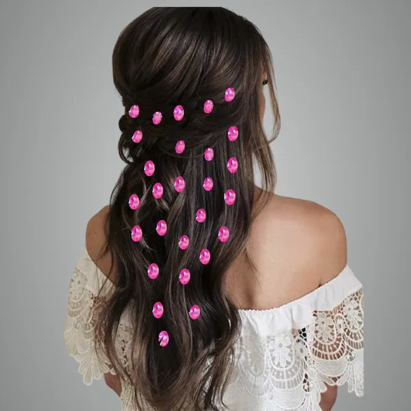 Baby_Pink_Oval_Shaped_Diy_Hair_Sticker_(27_Pieces)_(16X14X10_Cm)