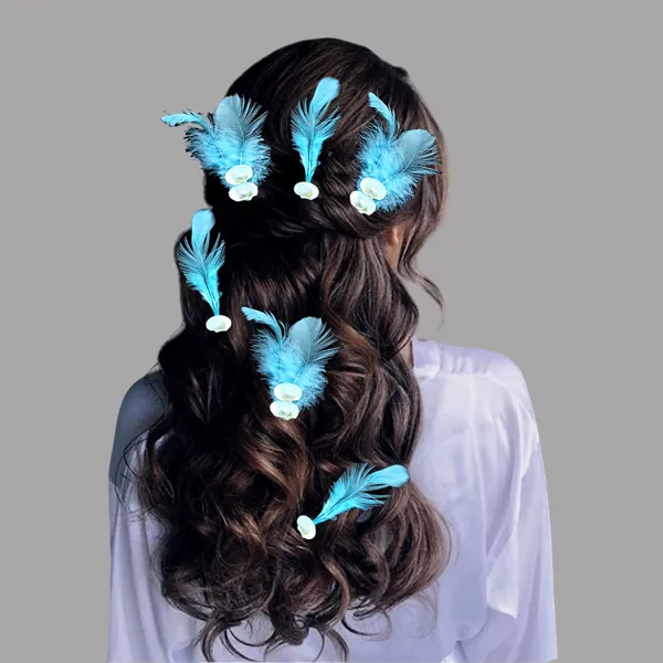 Discover_Our_Elegant_Feather_Hair_Clips:_Stylish,_Comfortable,_And_Adorned_With_Seashells_And_Pearlsï¿½Ï¿½Ï¿½Ï¿½Ï¿½Ï¿½Ï¿½Ï¿½Ï¿½Perfect_For_Any_Occasion!_Versatile_Pack_Of_6_Includes_Unique_Single_And_Double_Designs