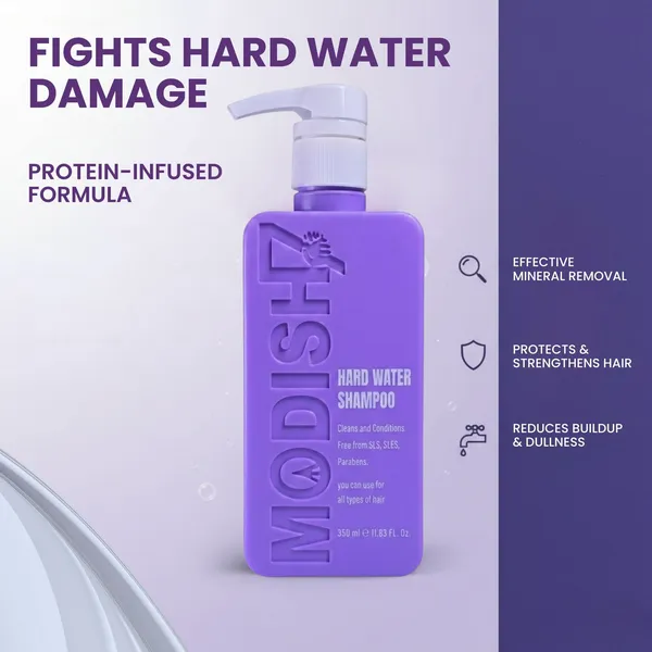 Modish7_Hard_Water_Shampoo_350Ml_Sls_&_Paraben_Free_All_Hair_Types_1183_Fl_Oz_Purple_Use_For_All_Types_Hair
