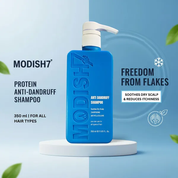 Modish7_Anti_Dandruff_Shampoo_Soothes_Dry_Scalp_For_All_Hair_Types_1183_Fl_Oz_350_Ml_Soothes_Dry_Scalp_Shampooing_Antipelliculaire