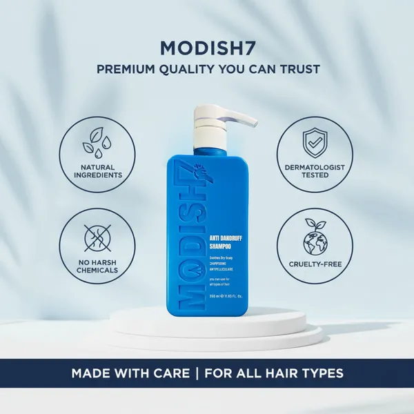 Modish7_Anti_Dandruff_Shampoo_Soothes_Dry_Scalp_For_All_Hair_Types_1183_Fl_Oz_350_Ml_Soothes_Dry_Scalp_Shampooing_Antipelliculaire