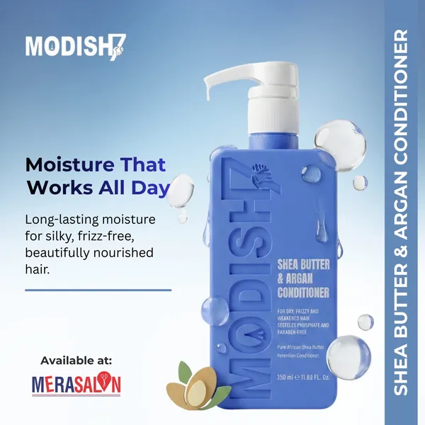 Modish7_Shea_Butter_Argan_Conditioner_350Ml_For_Dry_Curly_Color_Treated_Hair_Intense_Moisture_Frizz_Control_Strengthening_Repairs_Damage_Safe_For_All_Hair_Type