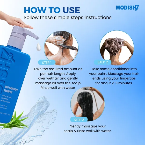 Modish7_Anti_Dandruff_Shampoo_&_Conditioner_700Ml_Combo_Hydrating_Repairing_Shampoo_For_Damaged_Dry_Hair