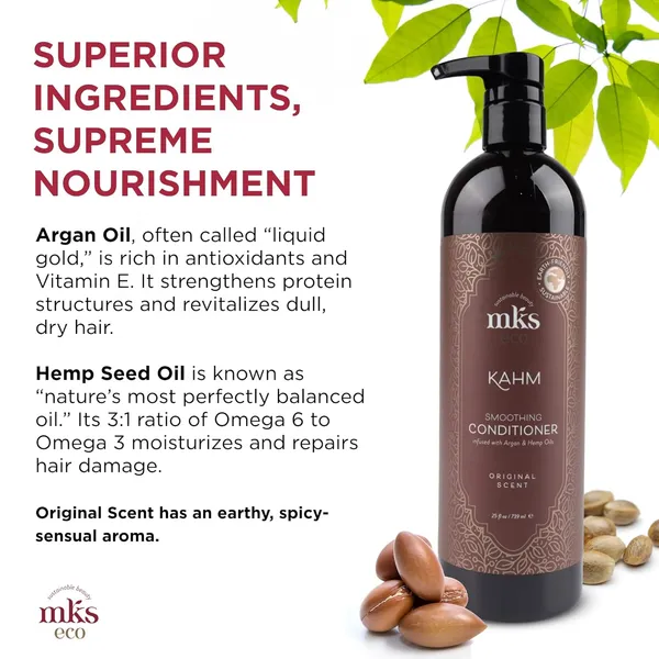 Mks_Eco_Kahm_Smoothing_Conditioner_Original_Scent_25_Fl_Oz_/_739_Ml_(Professional_Size)_Oil_Vegan_Hair_Conditioner_Cruelty_Free_Hair_Care_Frizz_Control_Conditioner_Hair_Repair_Treatment