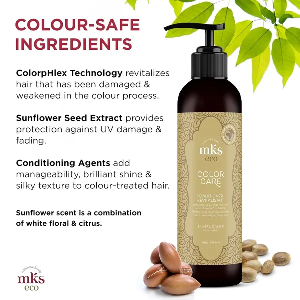 Mks_Eco_Color_Care_Shampoo_296Ml_Sunflower_Scent_Protect_Prolong_Hair_Color_Add_Shine_With_Moroccan_Argan_Oil_Hemp_Seed_Oil_Vegan_Sulfate_Free_Cruelty_Free_Daily_Use