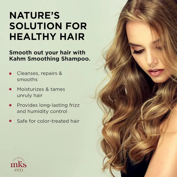 Mks_Eco_Kahm_Smoothing_Shampoo_739Ml_Original_Scent_Cleanse_Moisturize_Repair_Hair_With_Moroccan_Argan_Oil_Hemp_Seed_Oil_Vegetable_Keratin_Vegan_Sulfate_Free_Cruelty_Free