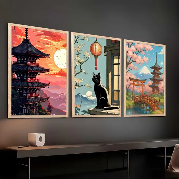 Multicolor_Aesthetic_Japanese_Nature_And_City_View_Wall_Posters_For_Living_Room_Bedroom_Gaming_Room_Studio_Wall_Decor_(Set_Of_3)_(13X17_Inch)
