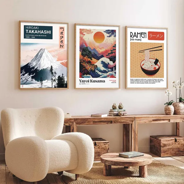 Multicolor_Aesthetic_Japan_Nature_Arts_Posters_With_Frames_For_Bedroom_Living_Room_Gaming_Room_Wall_Decor_(Set_Of_3)_(13X17_Inch)