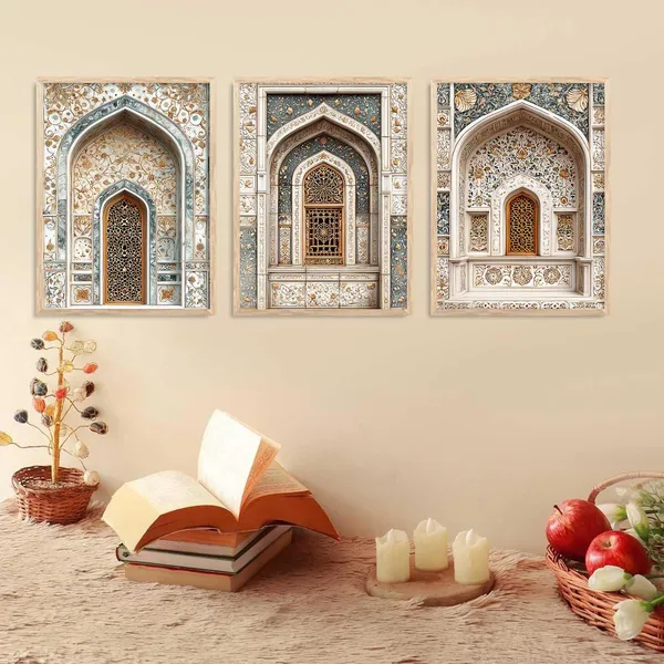 Multicolor_Traditional_Indian_Wall_Art_Wall_Painting_For_Home_Room_Bedroom_Office_Wall_Decor_(Set_Of_3)_(13X17_Inch)