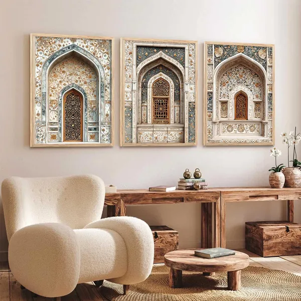 Multicolor_Traditional_Indian_Wall_Art_Wall_Painting_For_Home_Room_Bedroom_Office_Wall_Decor_(Set_Of_3)_(13X17_Inch)