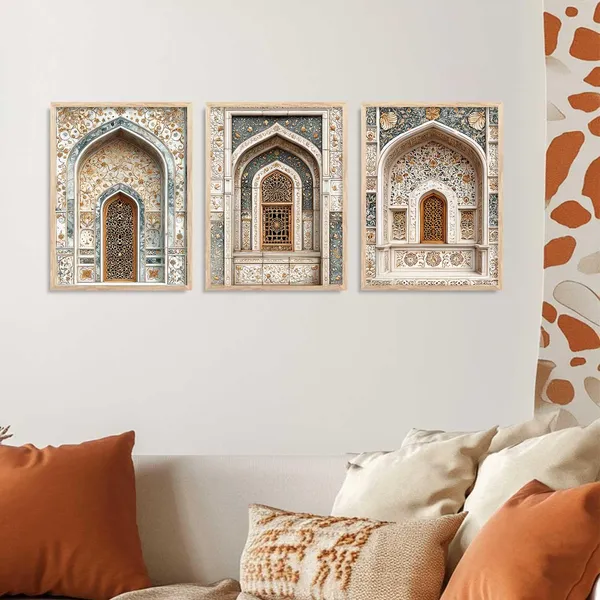 Multicolor_Traditional_Indian_Wall_Art_Wall_Painting_For_Home_Room_Bedroom_Office_Wall_Decor_(Set_Of_3)_(13X17_Inch)