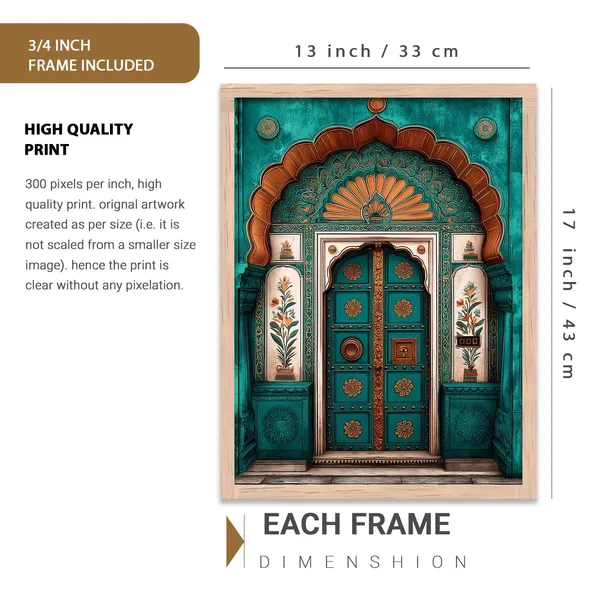 Multicolor_Indian_Art_Traditional_Wall_Painting_For_Home_Room_Bedroom_Office_Wall_Decor|_Wall_Poster_With_Frames_(Set_Of_3)_(13X17_Inch)