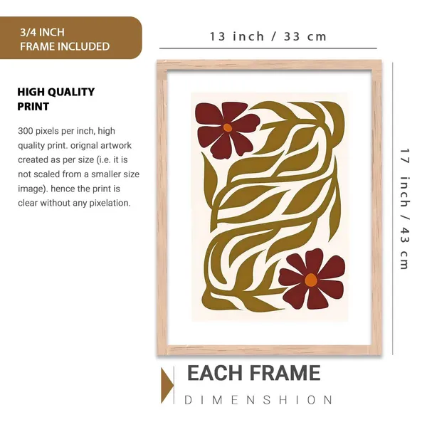 Multicolor_Boho_Art_Paintings_With_Frame_For_Living_Room_Bed_Room_Hotel_Wall_Decor_Digital_Reprint_(Set_Of_3)_(13X17_Inch)