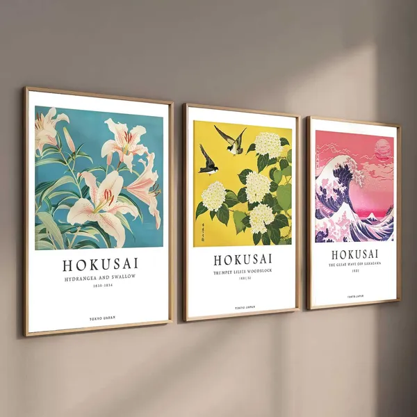 Multicolor_Aesthetic_Japan_Nature_Arts_Posters_With_Frames_For_Bedroom_Living_Room_Gaming_Room_Wall_Decor_(Set_Of_3)_(13X17_Inch)