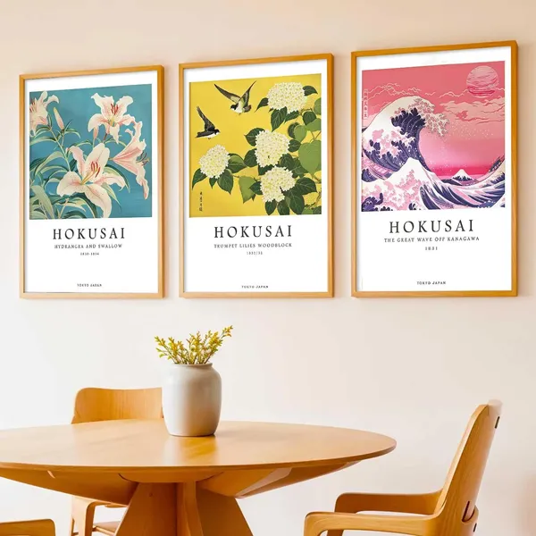 Multicolor_Aesthetic_Japan_Nature_Arts_Posters_With_Frames_For_Bedroom_Living_Room_Gaming_Room_Wall_Decor_(Set_Of_3)_(13X17_Inch)