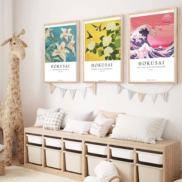 Multicolor_Aesthetic_Japan_Nature_Arts_Posters_With_Frames_For_Bedroom_Living_Room_Gaming_Room_Wall_Decor_(Set_Of_3)_(13X17_Inch)