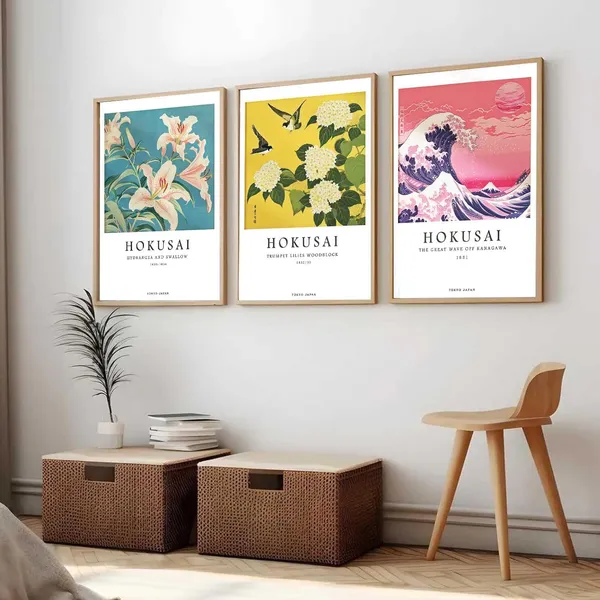 Multicolor_Aesthetic_Japan_Nature_Arts_Posters_With_Frames_For_Bedroom_Living_Room_Gaming_Room_Wall_Decor_(Set_Of_3)_(13X17_Inch)
