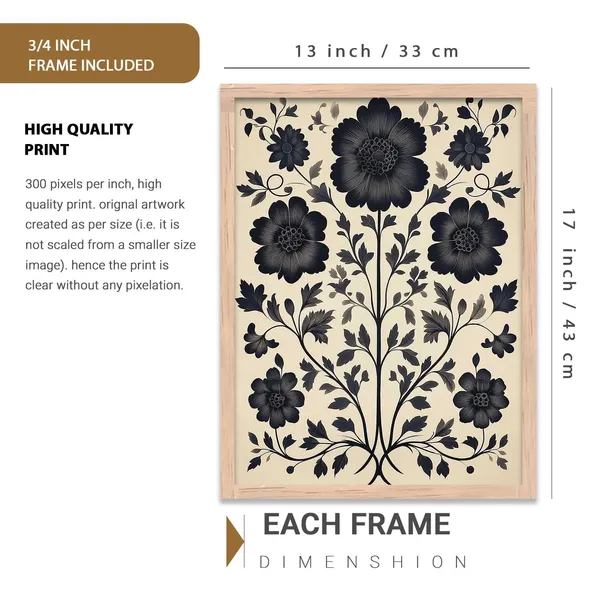 Multicolor_Traditional_Wall_Art_Poster_With_Frame_Pichwai_Art_Home_Decor_Wall_Painting_For_Living_Room_Office_Bedroom_Engineered_Wood_(Set_Of_3)_(13X17_Inch)