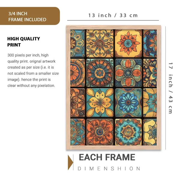 Multicolor_Traditional_Wall_Art_Pichwai_Painting_With_Frame_Vastu_Peacock_Home_Madhubani_Decoration_For_Living_Room_Bed_Room_Hotel_Wall_Decor_Digital_Reprint_(Set_Of_3)_(13X17_Inch)