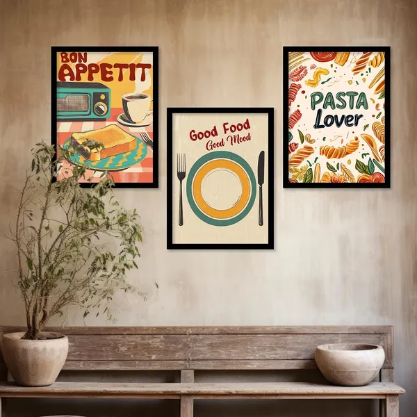 Multicolor_Premium_Wall_Art_Retro_Theme_Cooking_Food_Kitchen_Quotes_Wall_Poster_With_Frame_Bar_Lounge_Restaurant_Kitchen_Decoration_Items_Wall_Decor_Set_Of_6_Retro_Wall_Decor_(Art_5,_13X17_Inch)