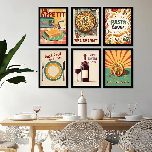 Multicolor_Premium_Wall_Art_Retro_Theme_Cooking_Food_Kitchen_Quotes_Wall_Poster_With_Frame_Bar_Lounge_Restaurant_Kitchen_Decoration_Items_Wall_Decor_Set_Of_6_Retro_Wall_Decor_(Art_5,_13X17_Inch)
