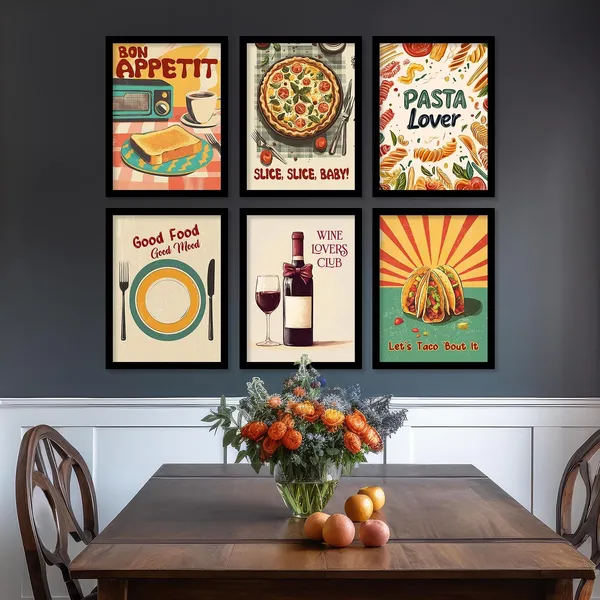 Multicolor_Premium_Wall_Art_Retro_Theme_Cooking_Food_Kitchen_Quotes_Wall_Poster_With_Frame_Bar_Lounge_Restaurant_Kitchen_Decoration_Items_Wall_Decor_Set_Of_6_Retro_Wall_Decor_(Art_5,_13X17_Inch)