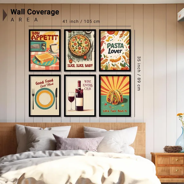 Multicolor_Premium_Wall_Art_Retro_Theme_Cooking_Food_Kitchen_Quotes_Wall_Poster_With_Frame_Bar_Lounge_Restaurant_Kitchen_Decoration_Items_Wall_Decor_Set_Of_6_Retro_Wall_Decor_(Art_5,_13X17_Inch)