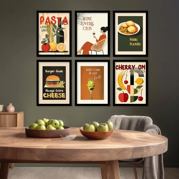 Multicolor_Retro_Theme_Cooking_Food_Kitchen_Quotes_Wall_Poster_With_Frame_Bar_Lounge_Restaurant_Kitchen_Decoration_Items_Wall_Decor_Premium_Wall_Art_Set_Of_6_Retro_Wall_Decor_(Art_7,_13X17_Inch)
