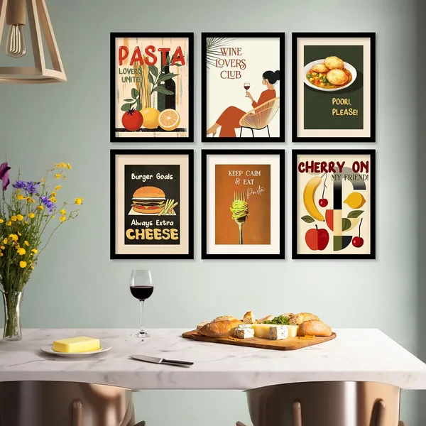 Multicolor_Retro_Theme_Cooking_Food_Kitchen_Quotes_Wall_Poster_With_Frame_Bar_Lounge_Restaurant_Kitchen_Decoration_Items_Wall_Decor_Premium_Wall_Art_Set_Of_6_Retro_Wall_Decor_(Art_7,_13X17_Inch)
