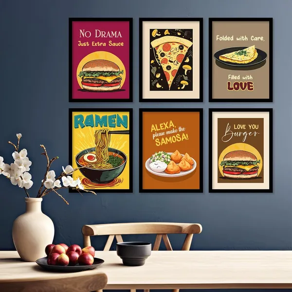 Multicolor_Retro_Theme_Cooking_Food_Kitchen_Quotes_Wall_Poster_With_Frame_Bar_Lounge_Restaurant_Kitchen_Decoration_Items_Wall_Decor_Premium_Wall_Art_Set_Of_6_Retro_Wall_Decor_(Art_2,_13X17_Inch)