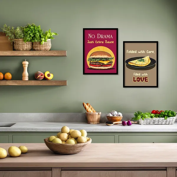 Multicolor_Retro_Theme_Cooking_Food_Kitchen_Quotes_Wall_Poster_With_Frame_Bar_Lounge_Restaurant_Kitchen_Decoration_Items_Wall_Decor_Premium_Wall_Art_Set_Of_6_Retro_Wall_Decor_(Art_2,_13X17_Inch)