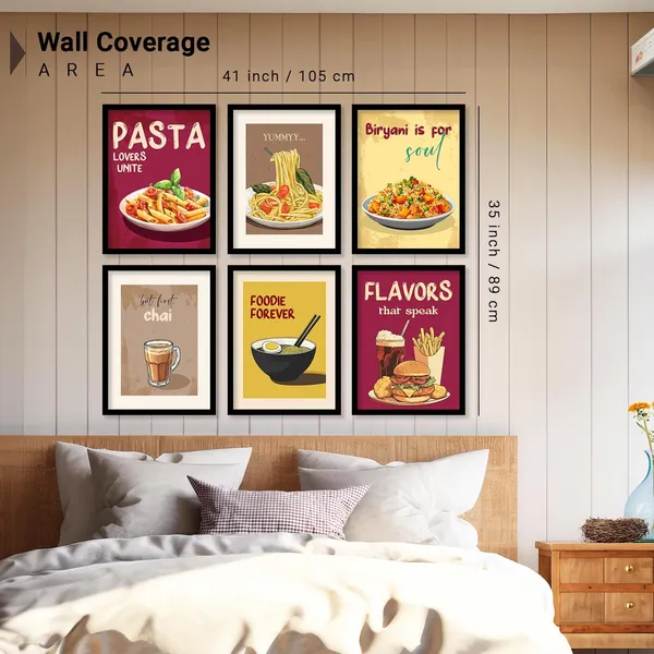 Multicolor_Retro_Theme_Cooking_Food_Kitchen_Quotes_Wall_Poster_With_Frame_Bar_Lounge_Restaurant_Kitchen_Decoration_Items_Wall_Decor_Premium_Wall_Art_Set_Of_6_Retro_Wall_Decor_(Art_5,_13X17_Inch)