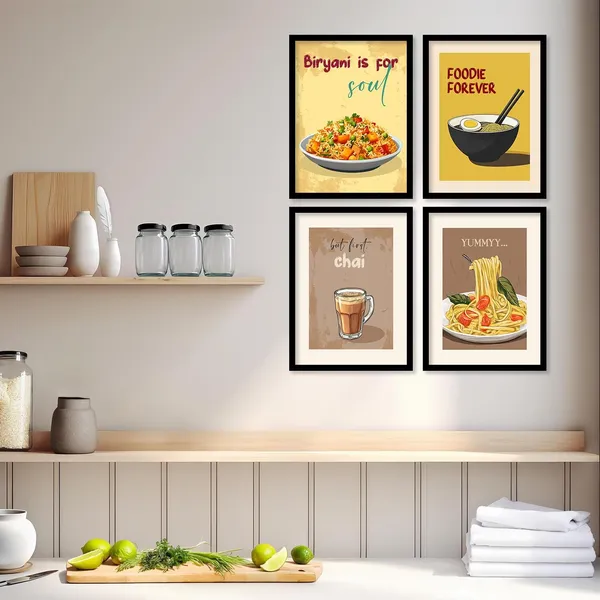 Multicolor_Retro_Theme_Cooking_Food_Kitchen_Quotes_Wall_Poster_With_Frame_Bar_Lounge_Restaurant_Kitchen_Decoration_Items_Wall_Decor_Premium_Wall_Art_Set_Of_6_Retro_Wall_Decor_(Art_5,_13X17_Inch)