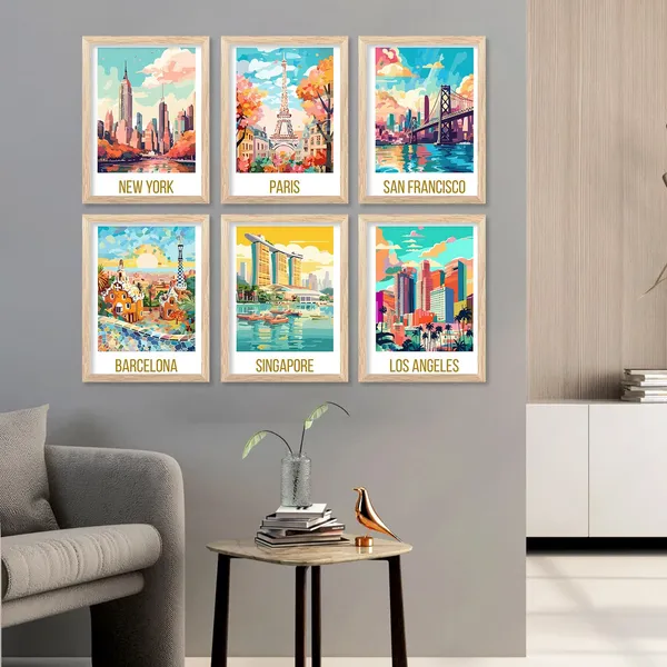 Multicolor_City_View_Wall_Art_Poster_With_Frame_For_Home_Decoration_Painting_For_Living_Room_Bedroom_Office_Wall_Hanging_Frames_(Pack_Of_6_)_(13X17_Inch)