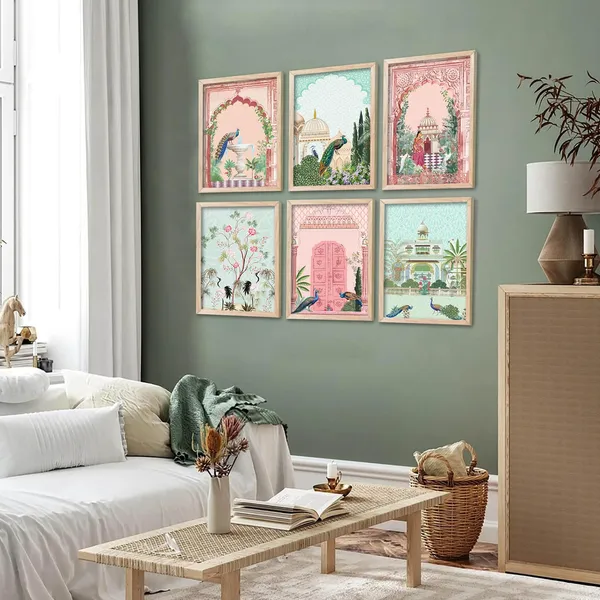 Multicolor_Traditional_Pichwai_Wall_Art_Paintings_With_Frame_For_Home_Decor_Wall_Painting_For_Living_Room_Bedroom_Office_Room_Decor_Painting_For_Wall_Decoration_(13X17_Inch)