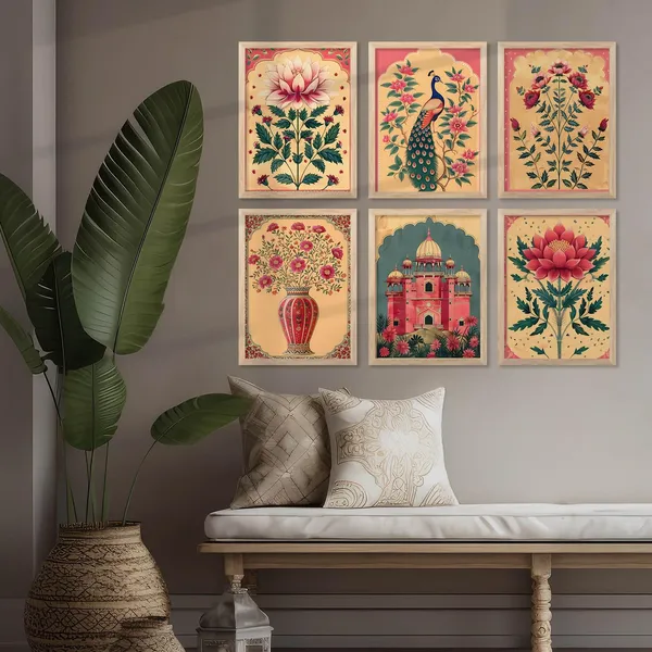 Multicolor_Traditional_Indian_Pichwai_Wall_Art_Paintings_With_Frame_For_Home_Decor_Wall_Painting_For_Living_Room_Bedroom_Office_Room_Decor_Painting_For_Wall_Decoration_(13X17_Inch)