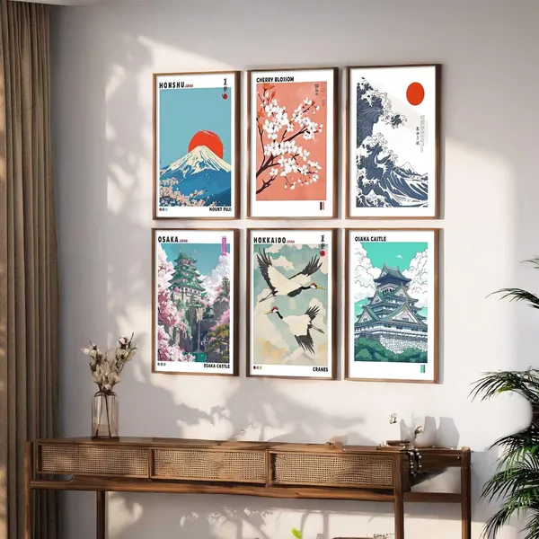 Multicolor_Japan_Nature_Art_And_City_View_Wall_Posters_For_Living_Room_Bedroom_Gaming_Room_Studio_Wall_Decor_Set_Of_6_(13X17_Inch)