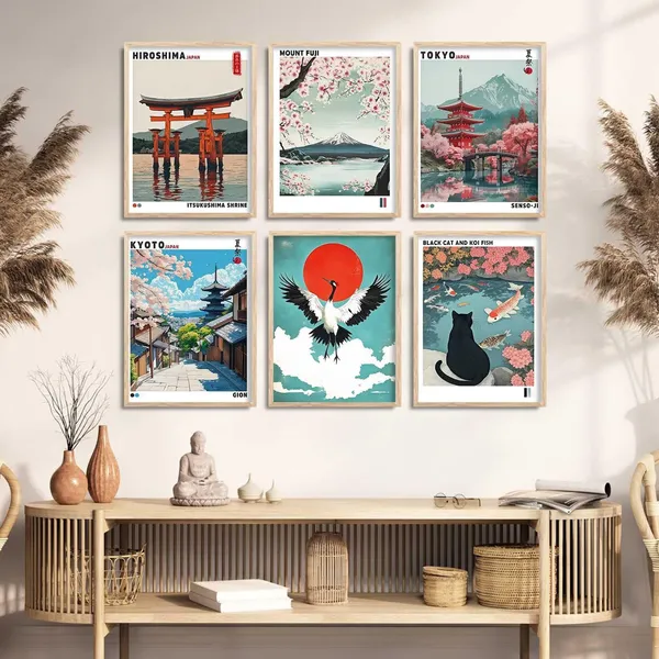 Multicolor_Japan_Nature_Art_And_City_View_Wall_Posters_For_Living_Room_Bedroom_Gaming_Room_Studio_Wall_Decor_Set_Of_6_(13X17_Inch)