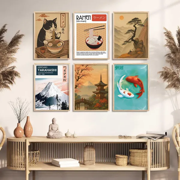 Multicolor_Japanese_Art_Posters_With_Frame_Aesthetic_Japan_Theme_Art_Posters_With_Frames_For_Bedroom_Living_Room_Gaming_Room_Wall_Decor_Set_Of_6_(13X17_Inch)