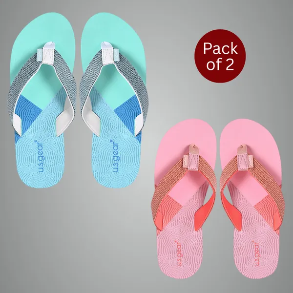 Pack_of_2_Mint_&_Pink_Eva_Premium_Recycled_Ultra-Light_Flip_Flop_For_Women