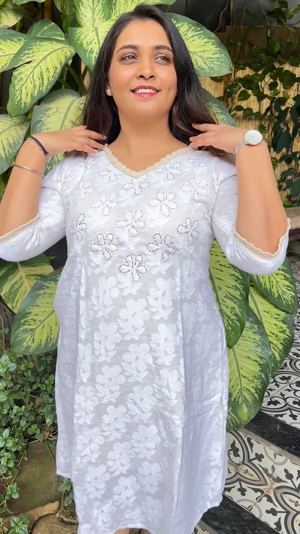 White_Jacquard_Cotton_Jacquard_Brasso_Dress_For_Women